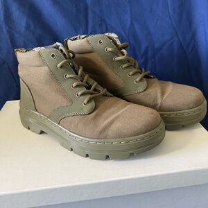 Dr. Martens Olive Green Lace Up Boots